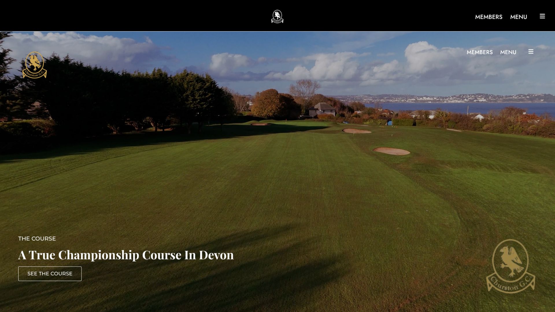 Churston Golf Club website screenshot